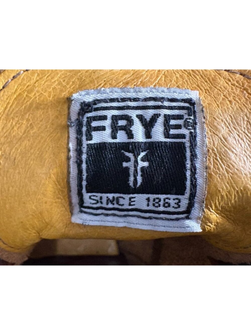 Frye Prison leather Boot Size 9 M color brandy Made In USA - Picture 10 of 11